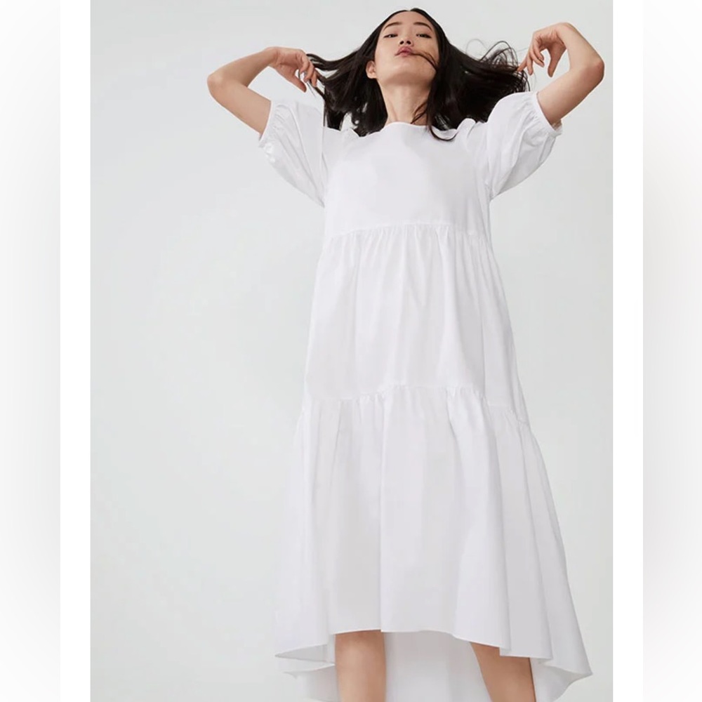 Zara white dress. Used once. No signs of wear